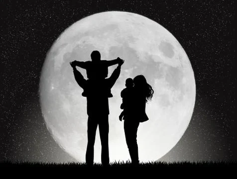 Supermoon Stock Illustration