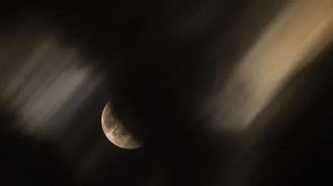 Supermoon Lunar Eclipse Stock Footage 55308070