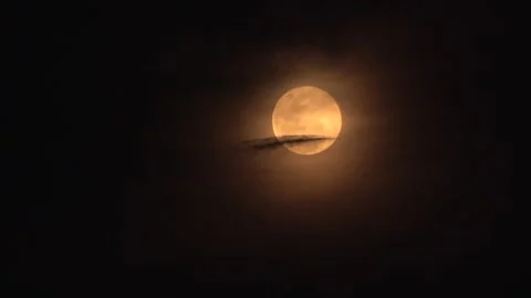 Supermoon, Malaysia Stock Footage 140553298
