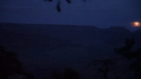 Supermoon Night of the canyon Video stock 126361846