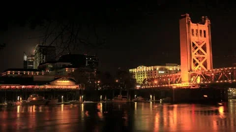 Supermoon Sacramento Stock Footage 10937471