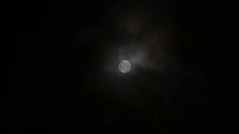 Supermoon in Slow Motion Video stock 84031937