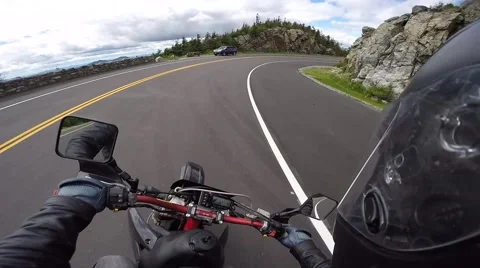 Supermoto corner in the mountains Stock Footage 56565527