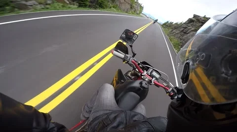 Supermoto rider set camera Stock Footage 56565638