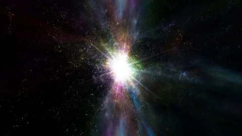 A Supernova bursts light - Space Travel 2214 Stock Footage Stock Footage 71575155