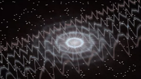 Supernova Cosmic Wave Energy Burst Stockbeeldmateriaal 342586225