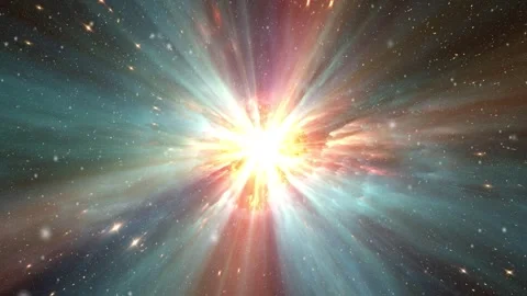 A supernova that exploded. Creation of new chemical elements. Stock Footage 244745710