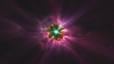 A supernova that exploded forming a nebula. Video stock 244953854