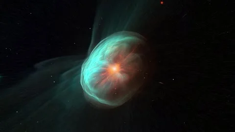 A supernova that exploded forming a new system. Video stock 244661348