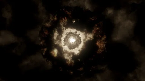 Supernova explosion, 4K space abstract background, energy, star, fire, bright, 스톡 동영상 241132988