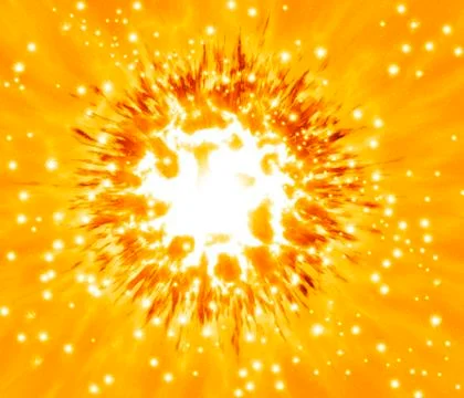 Supernova explosion, artwork Illustrazione stock