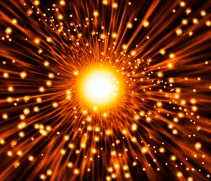 Supernova explosion, artwork Illustrazione stock