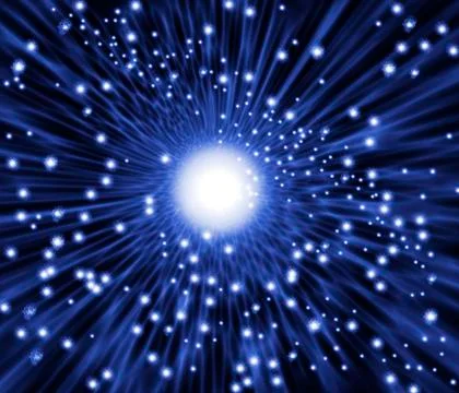Supernova explosion, artwork Illustrazione stock