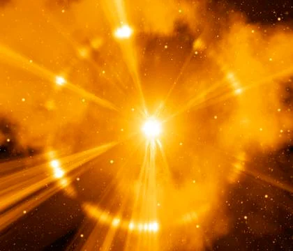 Supernova explosion, artwork Illustrazione stock