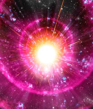 Supernova explosion, artwork Illustrazione stock
