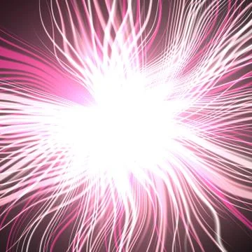 Supernova explosion. Blurred rays in space, huge energy release. Vivid colors Stock Illustration