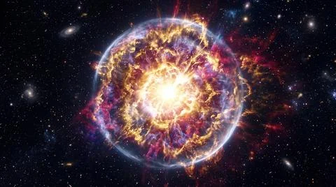 Supernova Explosion Stock Illustration