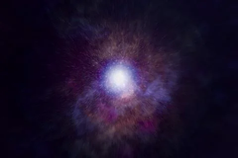 Supernova explosion  purple Stock Illustration