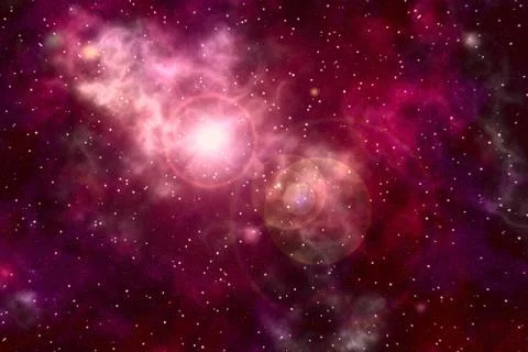 Supernova explosion purple Stock Illustration