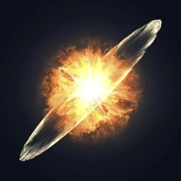 A supernova explosion in space illustration Stock Illustration