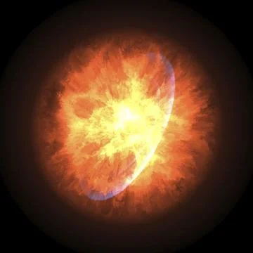 A supernova explosion in space illustration Stock Illustration