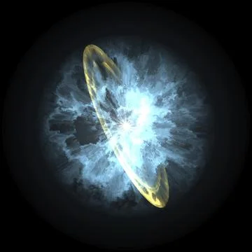 A supernova explosion in space illustration Stock Illustration