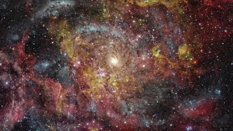 Supernova with glowing nebula. Elements of this image furnished by NASA Stock Photos