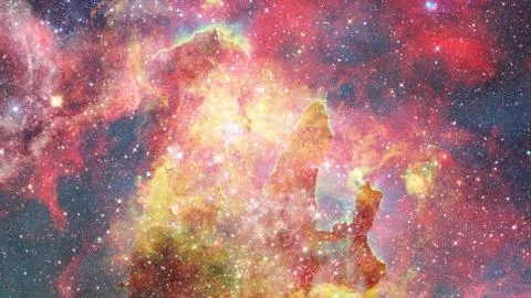 Supernova with glowing nebula. Elements of this image furnished by NASA Stock Photos