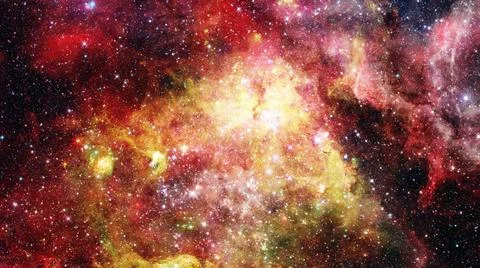 Supernova with glowing nebula. Elements of this image furnished by NASA Su... Stock Photos