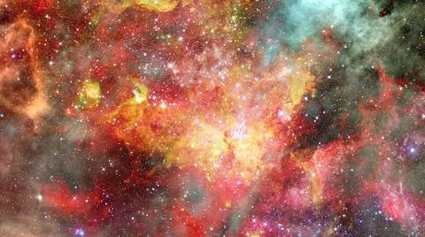 Supernova with glowing nebula. Elements of this image furnished by NASA Su... Stock Photos