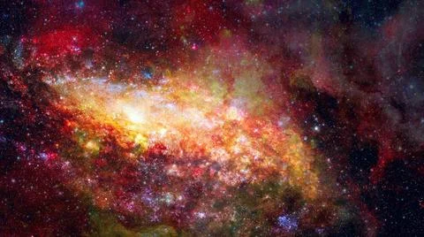 Supernova with glowing nebula. Elements of this image furnished by NASA Su... Stock Photos