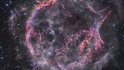 Supernova remnant in outer space. Stock Footage 300538833