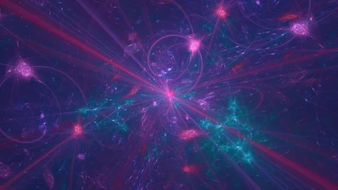 Supernova star center rotation with rays of light, zoom effect. Galaxy space 動画素材 111643858