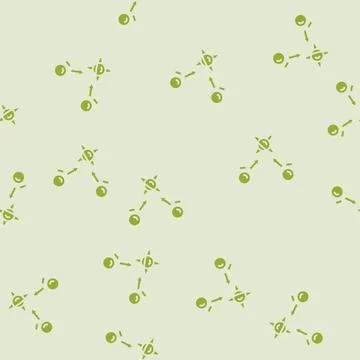 Superposition state quantum technology glyph seamless pattern イラスト素材