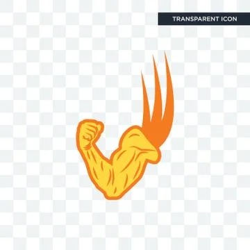 Superpower vector icon isolated on transparent background, superpower logo de Illustrazione stock