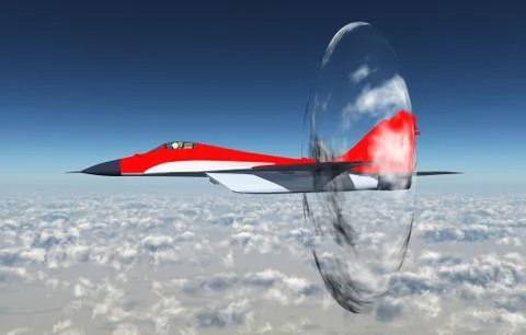 Supersonic aircraft Stock Illustration