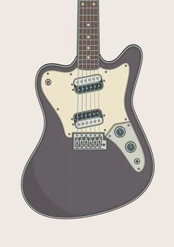 Supersonic Guitar Stock Illustration