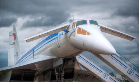 Supersonic jet plane Foto stock