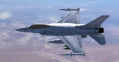 Supersonic Military Fighter Jet Zooms Stock Video Pond5