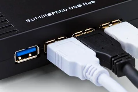 Superspeed usb hub Stock Photos