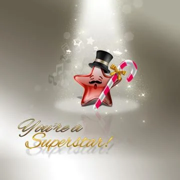 Superstar Illustrazione stock