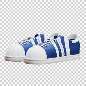 Superstar Sneaker Front Side View Ilustração Stock