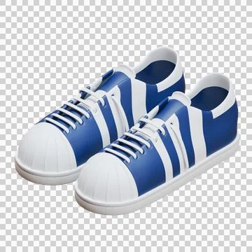 Superstar Sneaker Isometric Front View Ilustración de archivo
