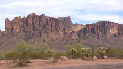 Superstion Mountains Vídeo Stock 342299444