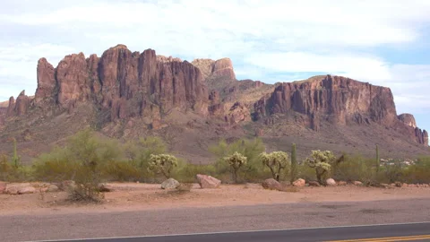 Superstion Mountains Vídeo Stock 342299455