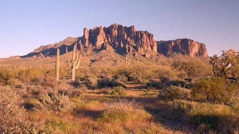 Superstition Mountains Stock Footage 129482880