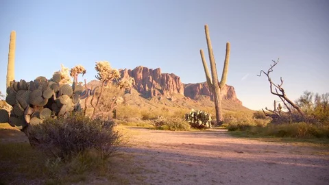 Superstition Mountains Stock Footage 129482882