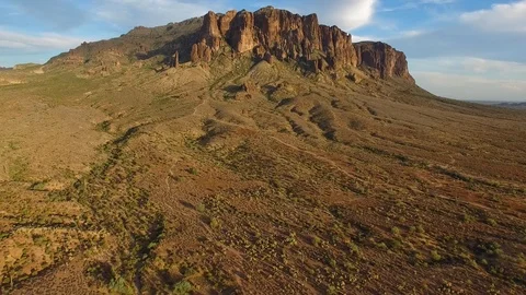 Superstition Mountains landscape view Stock-Footage 117341118