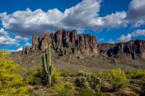 Superstition Mountains Stock Photos