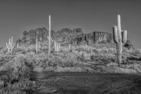 Superstition Mountains Foto stock